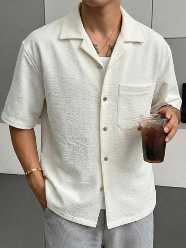 Camisa de lino blanca manga corta