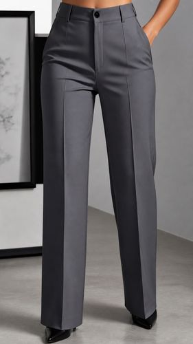 Pantalón sastre gris pierna recta