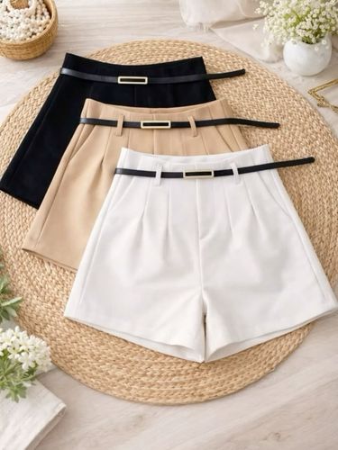 Shorts sastre con cinturón surtido